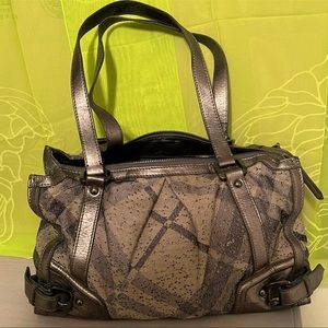 Burberry Shimmer Distressed Novacheck Bag